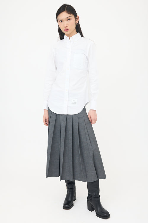 Thom Browne Button RWB Shirt