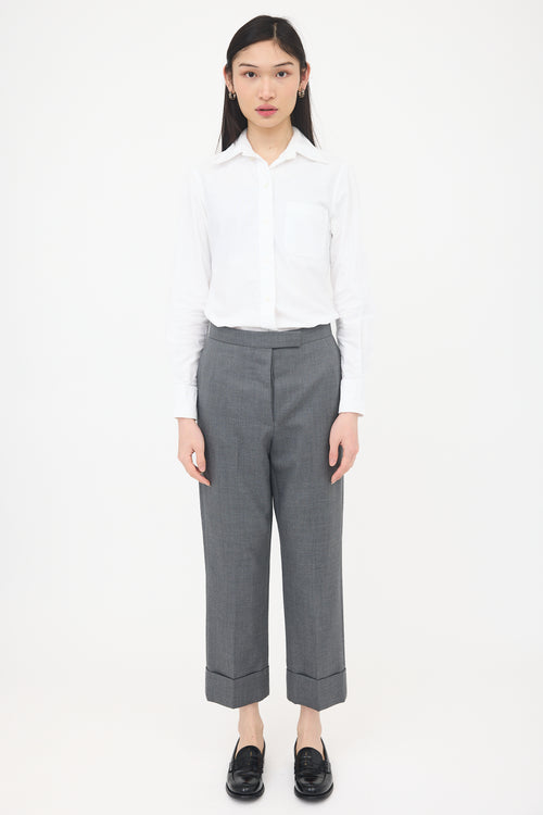 Thom Browne Button RWB Shirt