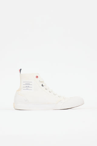 Thom Browne Canvas Hi-Top Sneaker