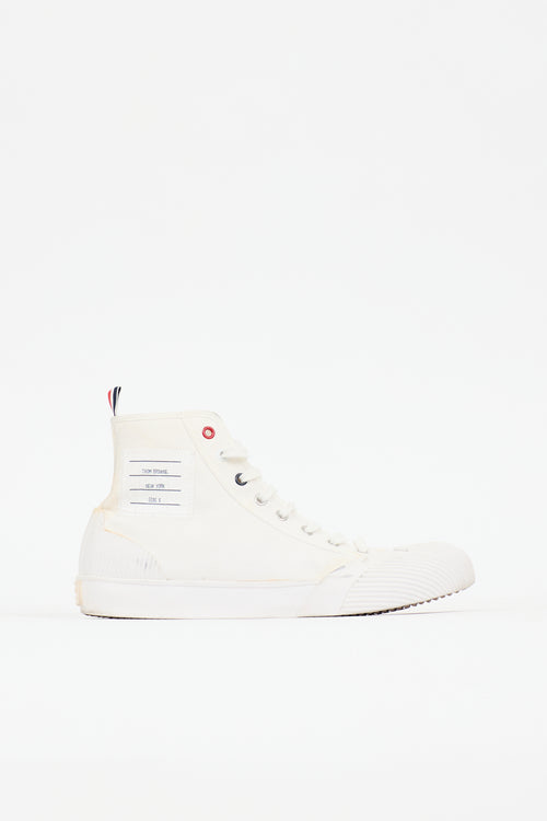 Thom Browne Canvas Hi-Top Sneaker