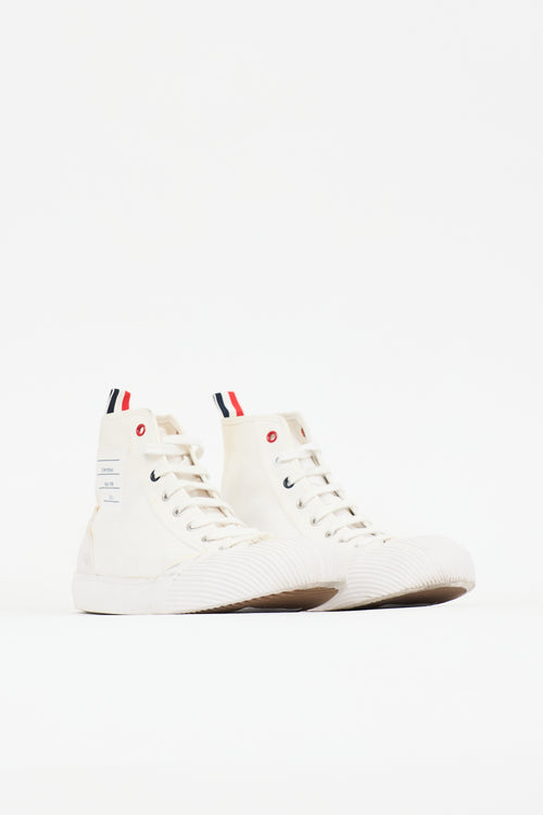 Thom Browne Canvas Hi-Top Sneaker