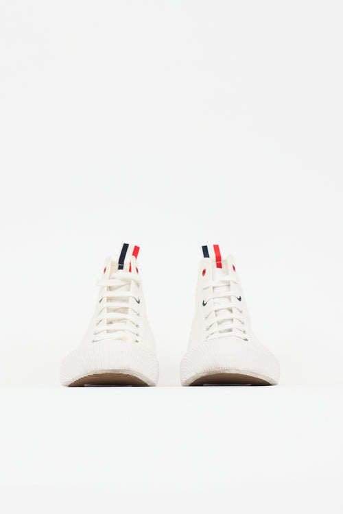 Thom Browne Canvas Hi-Top Sneaker