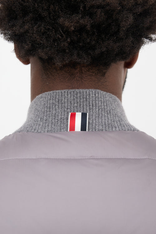 Thom Browne Down 4-Bar Puffer Vest