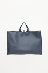 Thom Browne Leather Four Bar Squared Tote