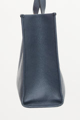 Thom Browne Leather Four Bar Squared Tote