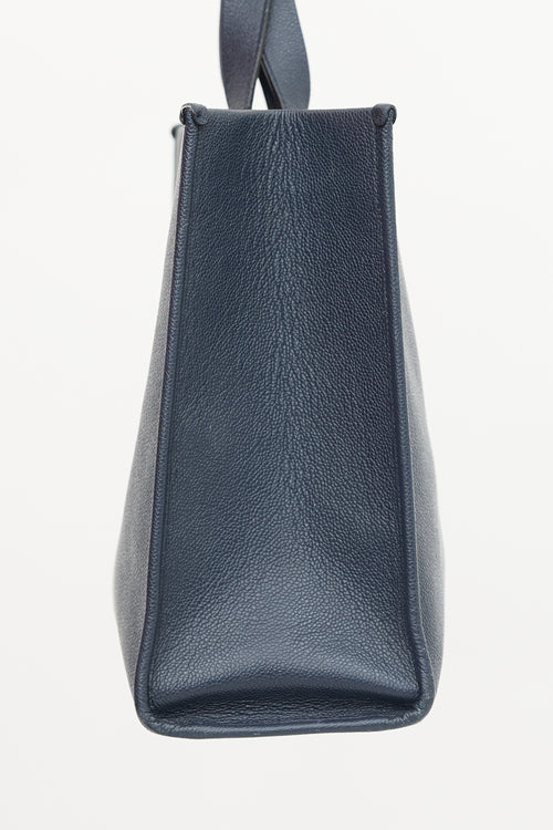 Thom Browne Leather Four Bar Squared Tote