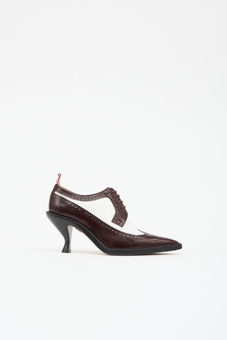 Thom Browne Longwing Spectator Brogue Heel