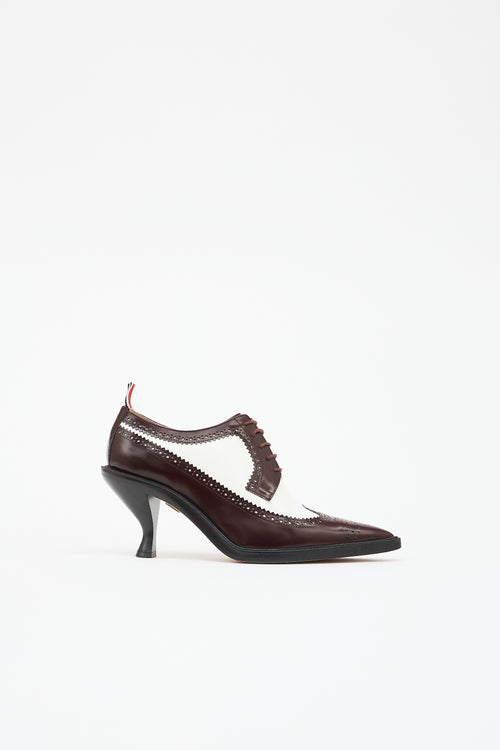 Thom Browne Longwing Spectator Brogue Heel