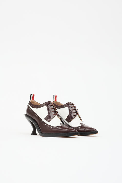Thom Browne Longwing Spectator Brogue Heel