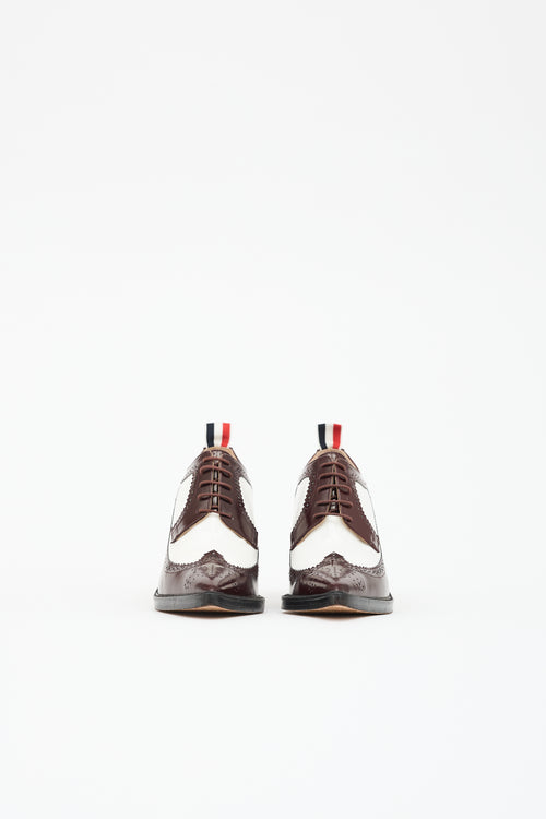 Thom Browne Longwing Spectator Brogue Heel