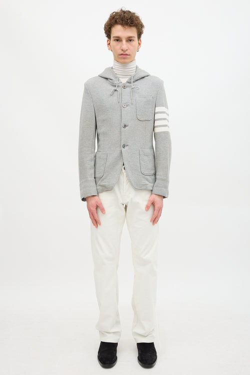 Thom Browne Patch Pocket Four Bar Jacket