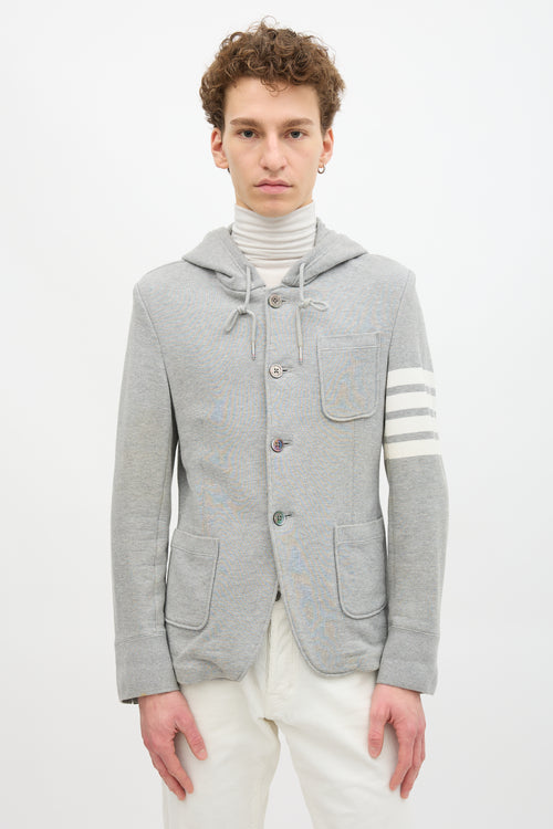 Thom Browne Patch Pocket Four Bar Jacket