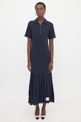 Thom Browne Pleated Polo Dress