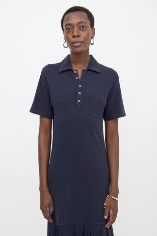 Thom Browne Pleated Polo Dress