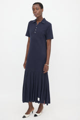 Thom Browne Pleated Polo Dress