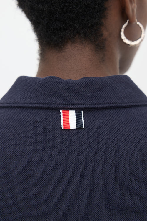 Thom Browne Pleated Polo Dress