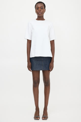 Thom Browne Poplin Checked Blouse