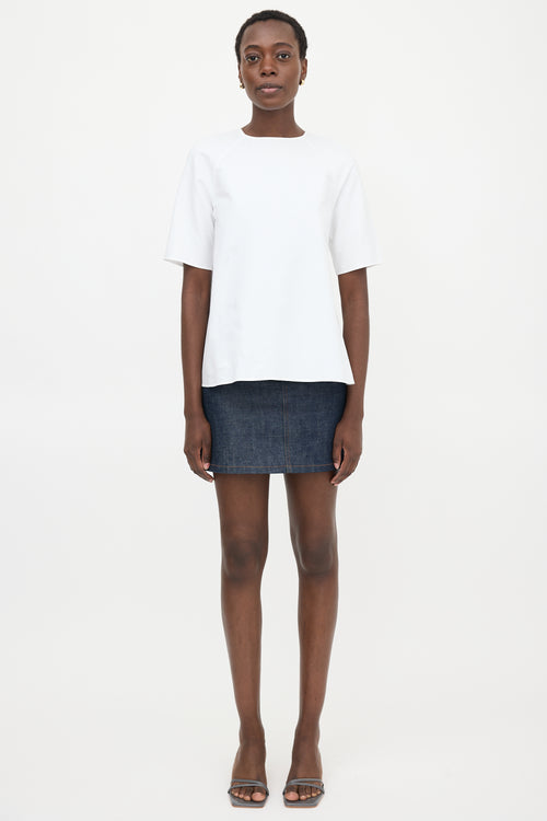 Thom Browne Poplin Checked Blouse