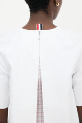 Thom Browne Poplin Checked Blouse