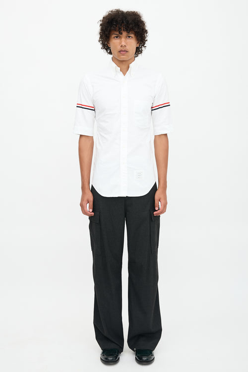 Thom Browne RWB Stripe Short Sleeve Shirt
