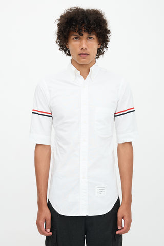 Thom Browne RWB Stripe Short Sleeve Shirt