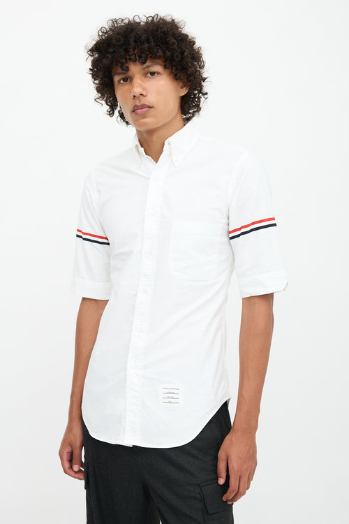 Thom Browne RWB Stripe Short Sleeve Shirt