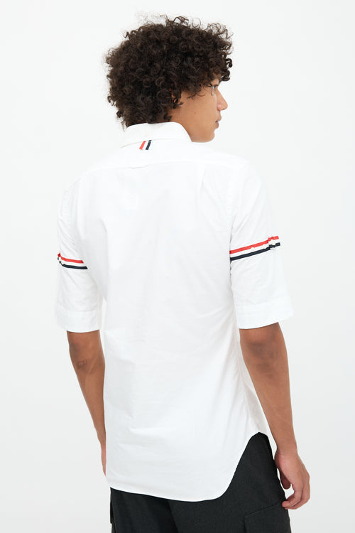 Thom Browne RWB Stripe Short Sleeve Shirt