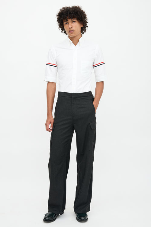 Thom Browne RWB Stripe Short Sleeve Shirt