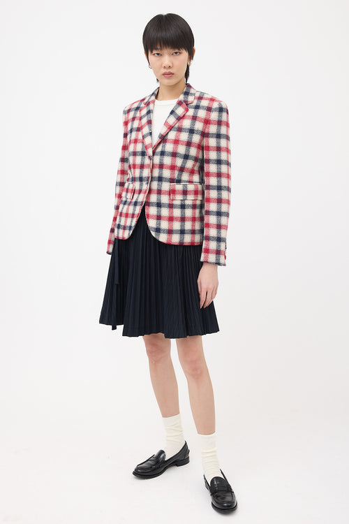 Thom Browne Wool Check Blazer