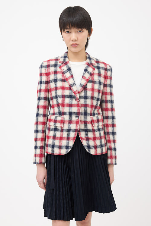 Thom Browne Wool Check Blazer