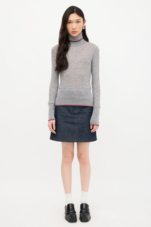 Thom Browne Wool Knit RWB Top