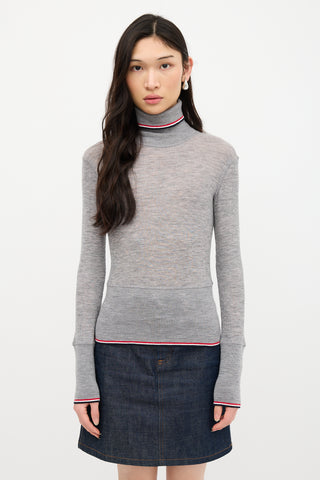 Thom Browne Wool Knit RWB Top