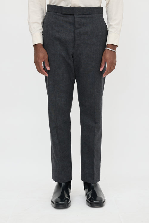 Thom Browne Wool Straight Leg Trouser