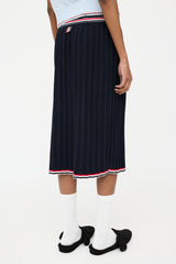 Thom Browne Navy & Multi Pleated Skirt