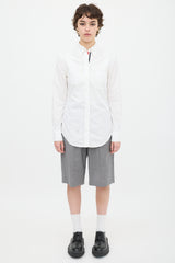 Thom Browne White One Pocket Shirt
