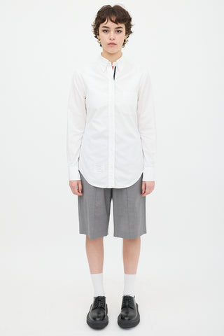 Thom Browne White One Pocket Shirt