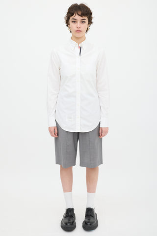 Thom Browne White One Pocket Shirt