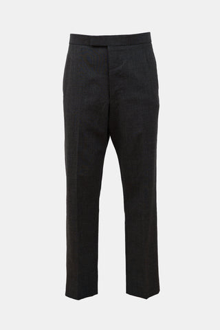 Wool Straight Leg Trouser