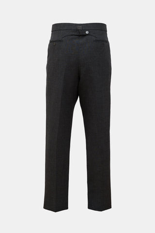 Wool Straight Leg Trouser