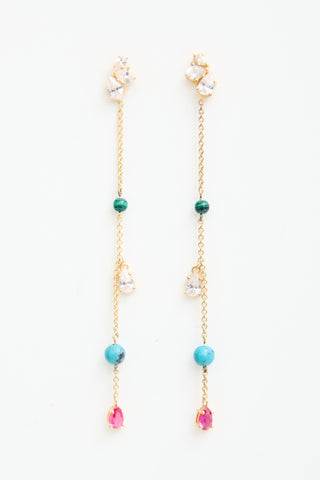 Thomas Sabo Crystal & Bead Drop Earrings