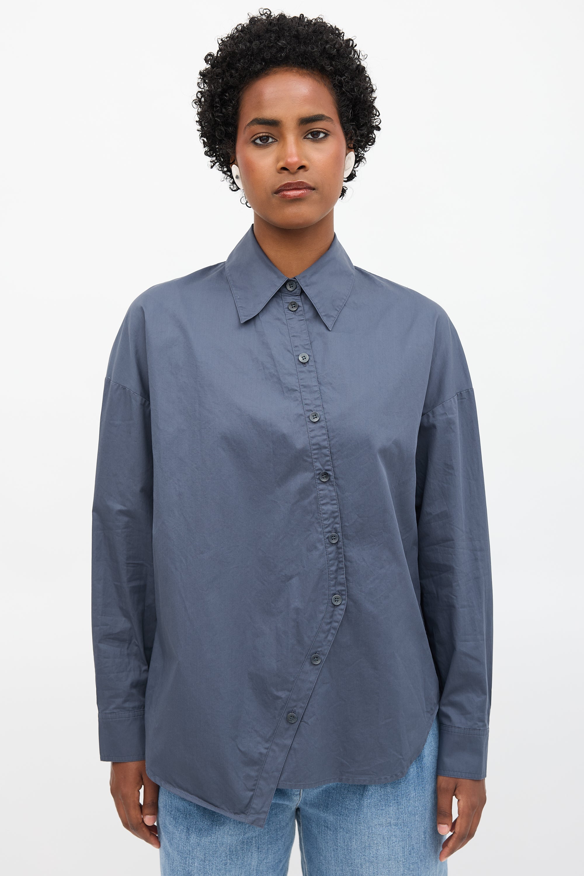 Tibi // Asymmetrical Oversized Shirt VSP Consignment Tibi // Asymmetrical Oversized Shirt VSP Consignment