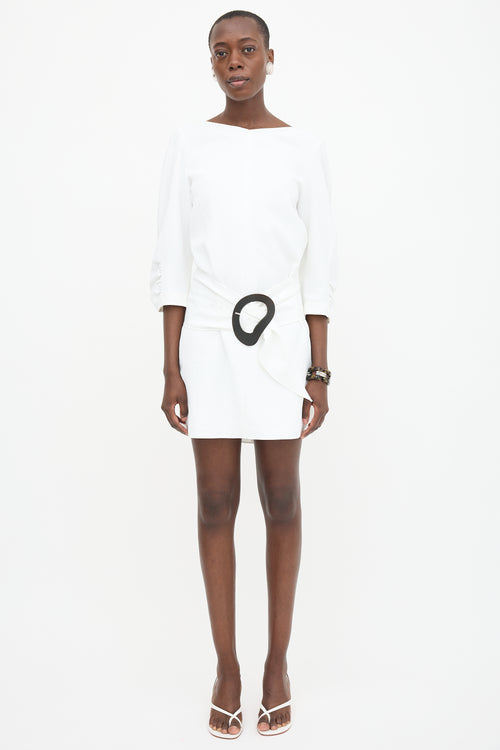 Tibi Belted Shift Dress