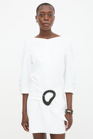 Tibi Belted Shift Dress