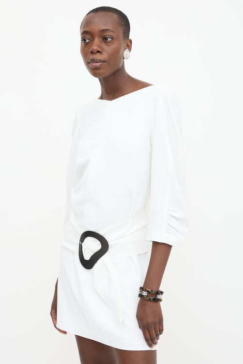 Tibi Belted Shift Dress