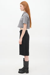 Tibi Black Eco Cargo Shorts
