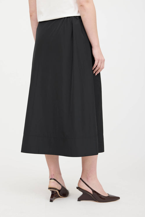 Tibi Nylon Midi Skirt