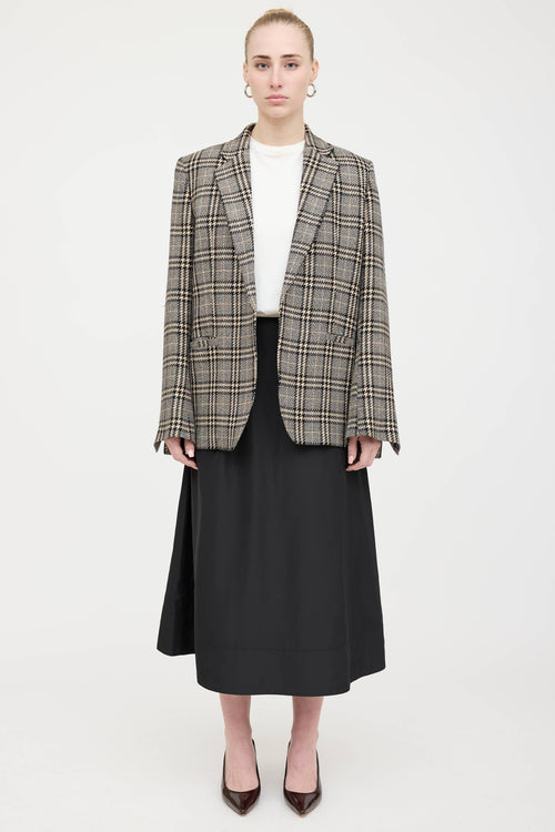 Tibi Nylon Midi Skirt