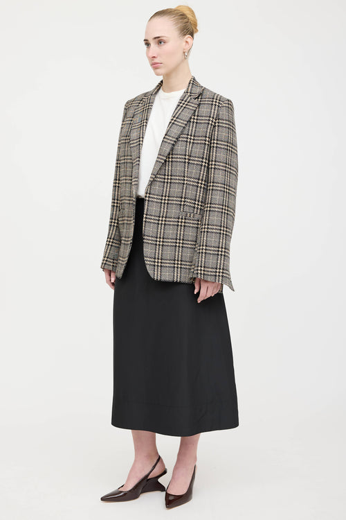 Tibi Nylon Midi Skirt