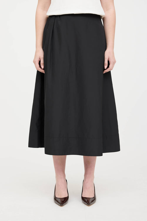 Tibi Nylon Midi Skirt