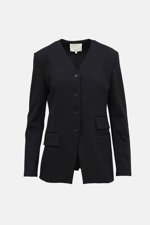 Tibi Collarless Blazer